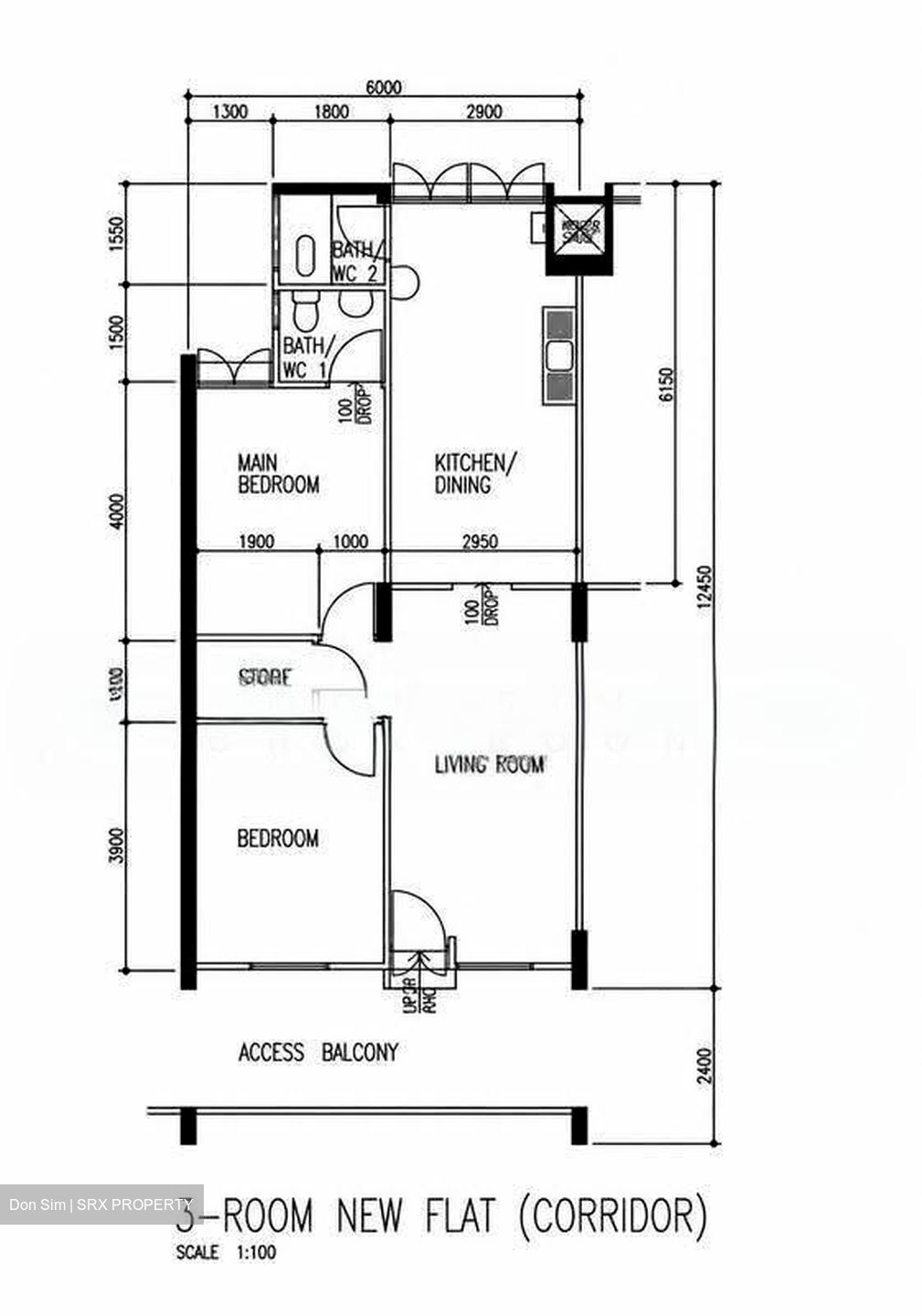 Blk 521 Bedok North Avenue 1 (Bedok), HDB 3 Rooms #618860021